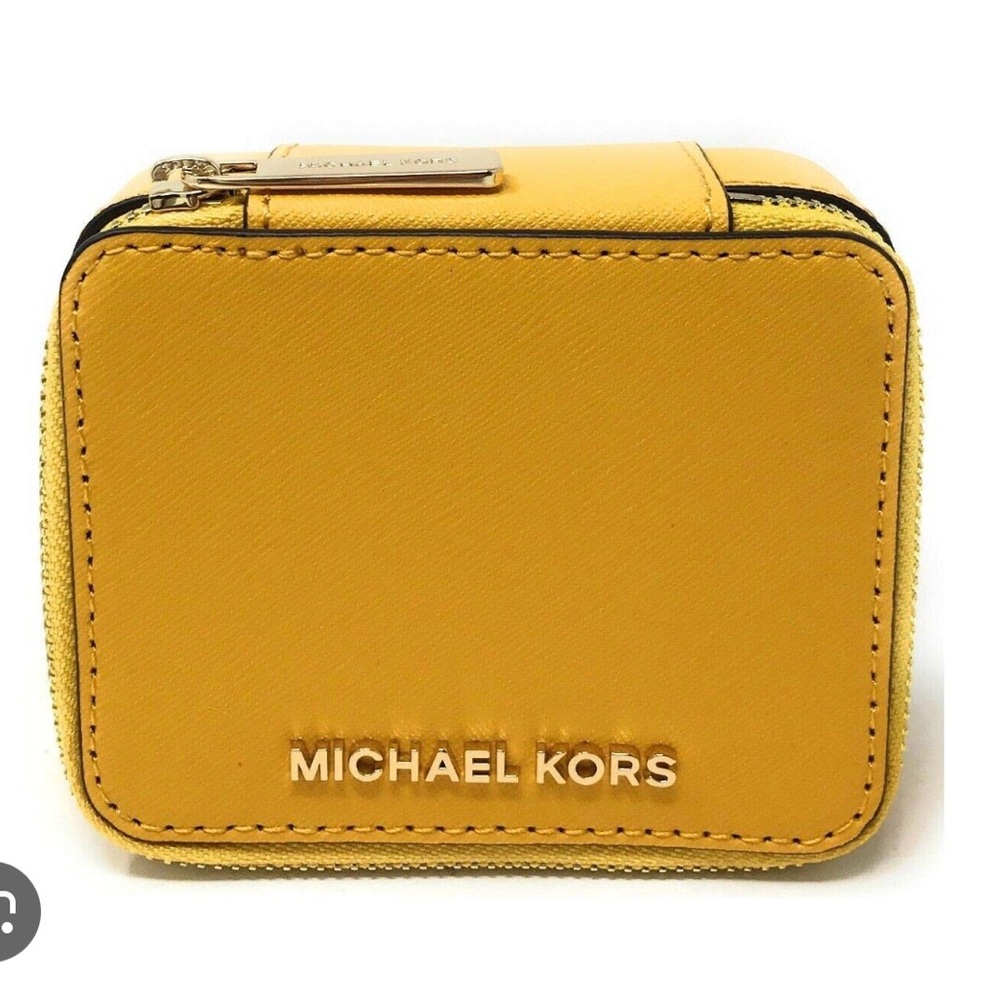 Michael Kors Mustard Yellow Compact Wallet